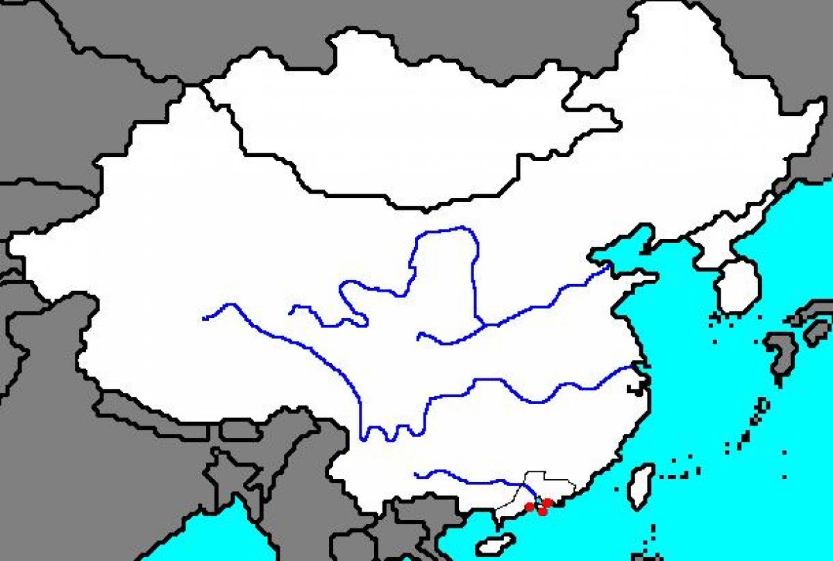 ফাঁকা মানচিত্র প্রাচীন চীন