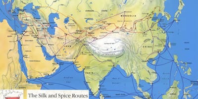 সিল্ক রোড, চীন মানচিত্র