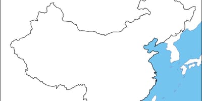 চীন ফাঁকা মানচিত্র